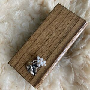 Vintage wooden music Jewelry box Organizer